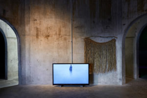 Arapeta Ashton, Te au o te moana, 2017 (installation view). Single-channel video. Photo by Sam Hartnett.