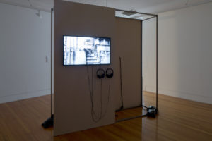 Nicholas Mangan, Some kinds of duration, 2011. HD Video, black and white, sound 5 mins 25 secs looped. Courtesy of the artist and Hopkinson Mossman, Auckland. Photo by Sam Hartnett.