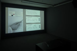 Duane Linklater, Very Real Things, 2013 (installation view). HD video 10 mins courtesy of the artist. Photo by Sam Hartnett.