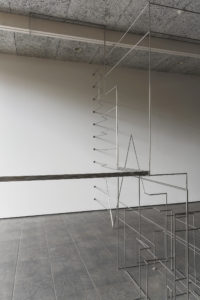 Yona Lee, Composition, 2012 (installation view). Stainless steel. Photo by Sam Hartnett.