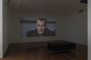 Kerry Tribe, There Will Be _____, 2012 (installation view). Single channel video, sound 32 mins. Courtesy the artist and 1301PE Gallery, Los Angeles. Photo by Sam Hartnett.