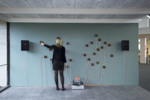 Jacob C. Hammes, Synesthetic Collection #1, (installation view). Interactive sound installation. Photo by Sam Hartnett.