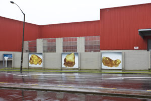 Mary-Louise Browne, Golden, 2010 (installation view). Inkjet billboard prints. Photo by Sam Hartnett.