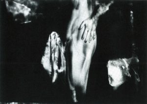 Fiona Pardington, Relâche, 1992 (detail). Sepia and selenium toned photograph in lead frame, 405mm x 508mm (image), 655mm x 755mm (overall). Collection of the artist.