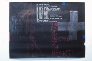 John Reynolds, The Cause of the Movement of the Heart, 1992 (installation view). Mixed media on paper. 2000mm x 2720mm. Collection of the artist.