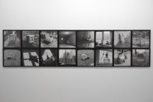 Bill Culbert, selected photographs, 1976-1992 (installation view). Black and white photographs. Courtesy of Sue Crockford Gallery, Tāmaki Makaurau Auckland. Photo by Sam Hartnett.