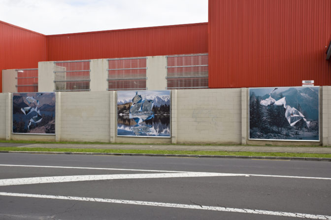 Kate Woods, Non-Site, 2010 (installation view). Inkjet billboard prints. Photo by Sam Hartnett.