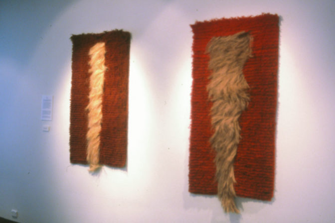 Zena Abbott, Fibre Fall, 2001 (installation view).