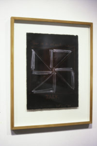 Ralph Hotere, This is a black Union Jack, 1980 (installation view).