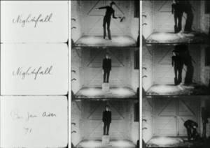 Bas Jan Ader, Nightfall, 1971 (sample). 16mm film transferred to DVD. Courtesy of Patrick Painter Inc., Los Angeles.
