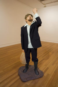 Ronnie van Hout, Ersatz (standing figure), 2007 (installation view). Mixed media. Courtesy of James Wallace Arts Trust. Photo by Victor Chai.