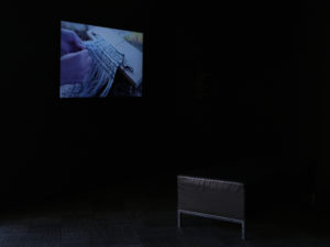 Emily Parr & Arielle Walker, Whatuora, 2020 (installation view). HD video, single channel sound, reo Māori, English. 12 mins. Courtesy of the artists. Photo by Sam Hartnett.