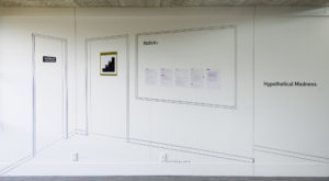 Liyen Chong, Reconfiguration, from A Humid Day, 2008 (installation view). Vinyl, paper. Courtesy of the artist.