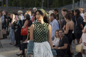 Emma Jing-Cornall & Taylor Groves, Fashion show, 2021. Parnell Station. Supported by Auckland Transport.