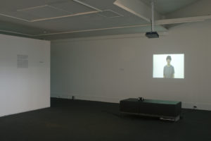 Fiona Gillmore, One Hour Janice, 2007 (installation view). DVD video. Courtesy of the artist.