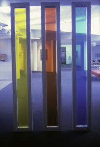 Anton Parsons, JAMB, 2001 (installation view), metal and plastic