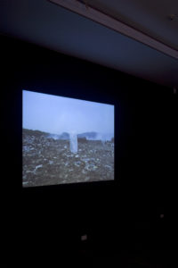 Armando Lulaj, Time out of Joint, 2006 (installation view). Two-channel video. Colour, sound. 15 mins 39 secs.