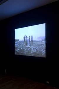 Armando Lulaj, Time out of Joint, 2006 (installation view). Two-channel video. Colour, sound. 15 mins 39 secs.