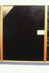 Colin McCahon, The Second Gate Series, Panel 7, 1962 (detail). Courtesy of National Art Gallery (Te Papa Tongarewa).