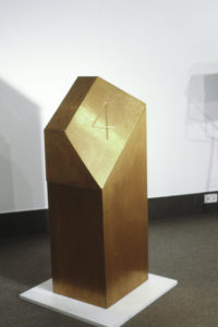 John Hughes and Paul McIntosh, Four Harbour View, 1991. Marine ply, copper lacquer.