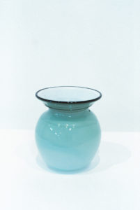 Mel Simpson, Green Vase with Black Rim, 1993