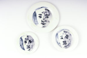 Richard McWhannell, Nicholas, 1993. Hand painted and glazed dinner set.