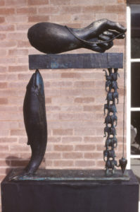 Paul Dibble, All Creatures Great (Model For A Gateway), 1989 (installation view). Bronze.