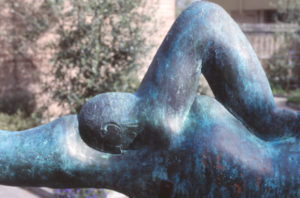 Paul Dibble, Water Everywhere and Me, 1989 (detail). Bronze and galvanized steel.
