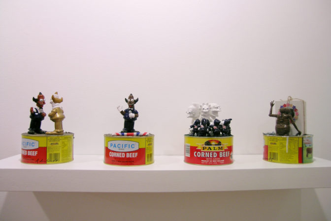 Andy Leleisi’uao, The ballad of the cheeky darkie, 2006 (installation view).