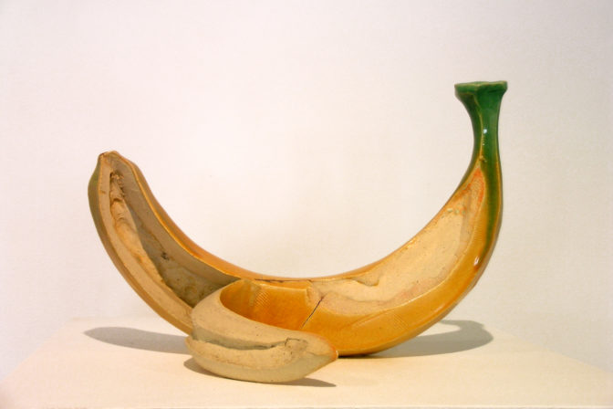 Onlie Ong, Banana Story, 1997 (detail). Stoneware.