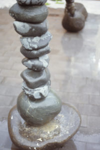 Chris Booth, Untitled, 1988 (detail). Basalt boulders. 3000mm x 5000mm.