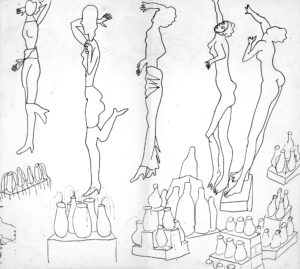 Helen Pollock, Ritual, 1986. Drawing.