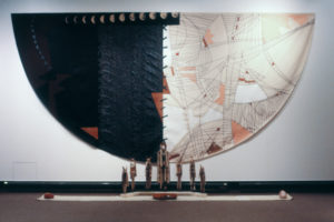Malcolm Harrison, Paradise Lost, 1988 (installation view). Mixed media.