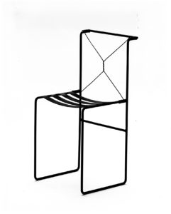 Marilyn Sainty, Chair, 1988. Steel.