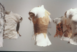 Adrienne Rewi, Soul Covers, 1988 (installation view). Paper, mixed media.