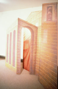 Terry Stringer, Grand Entrance, 1987 (installation view). Oil on board.