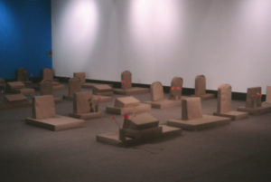 Lauren Lysaght: Outcomes, 1999 (installation view).