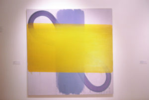 Matthew Browne, Union, 2000 (installation view). Acrylic on linen. 1830mm x 1830mm.