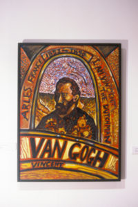 Nigel Brown, Van Gogh, Names Painting, 1985. Oil on board. 1250mm x 930mm.