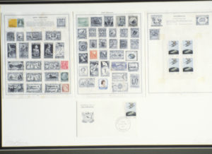Don Binney, Republic of Aramoana, 1975. Postage stamp series. 350mm x 520mm.