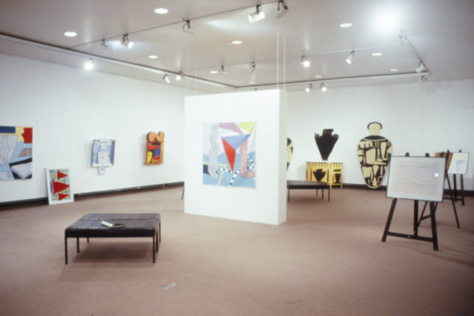 Gavin Chilcott: Past and Present Work in Two and Three Dimensions, 1989 (installation view).