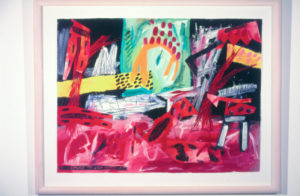 Jane Zusters, I Refuse To Stop Myself, 1988. Acrylic, collage on paper. 510mm x 710mm.