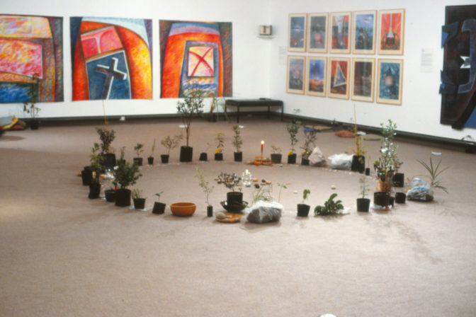 Works from Mana Tiriti, 1990 (installation view).