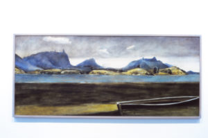 Stanley Palmer, Parua - Forgotten Morning, 1990. Oil on linen. 850mm x 1950mm.