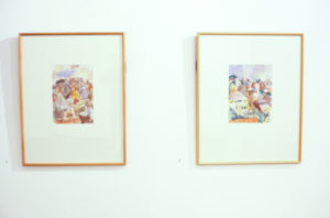 Toss Woollaston: Watercolours, 1990 (installation view).