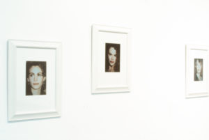 Anna Sanderson, Julia, Nicole, Mia, 1994 (installation view). Type C photographic prints.