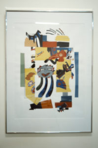 Gordon Crook, Allegory II, 1982 (installation view). Silkscreen print. 1160mm x 830mm.