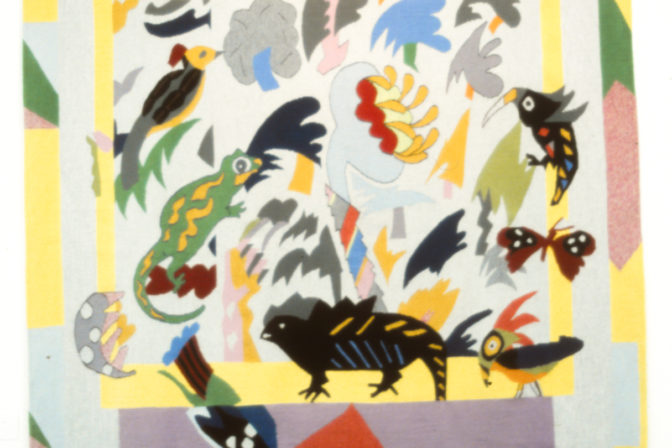 Gordon Crook, Fountain, 1986. Tapestry. 2430mm x 1800mm.