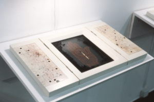Julia Morison, Book of Amalgame (opened), (installation view).