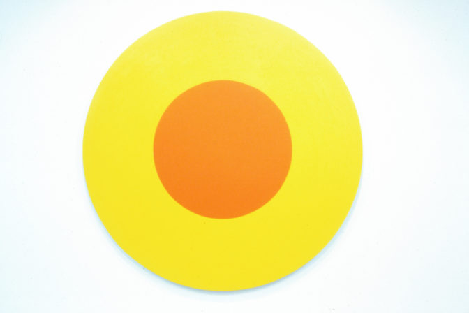 Max Gimblett, India, 1980-81. Oil on canvas. 2032mm diameter.